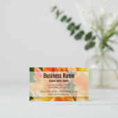 Oranje Rhododendron Flowers Visitekaartje (Staand voorkant)