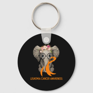 Oranje Ribbon Leukemie Kanker Bewustzijnsmaand Sleutelhanger