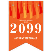 Oranje rij Tassels Foto-Afstuderen Vlaggetjes (Eerste vlag)