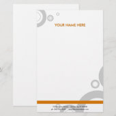 oranje ringen briefpapier (Voorkant / Achterkant)