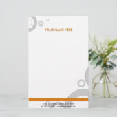 oranje ringen briefpapier (Staand voorkant)