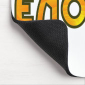 Oranje Ripple I Am Enough Typograph Digital Design Muismat (Hoek)