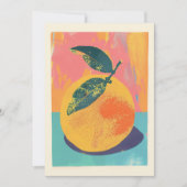Oranje Risograph Kaart (Voorkant)