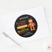 Oranje Robot Food Allergie Alert Stickers (Envelop)