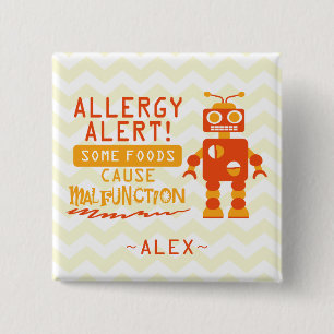 Oranje Robot Food Allergy Alert Button