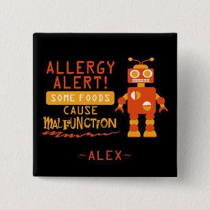 Oranje Robot Food Allergy Alert Button