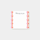 Oranje rode bloem post-it® notes (Voorkant)