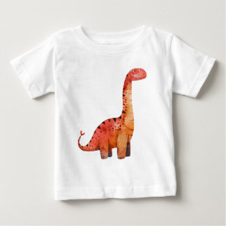 Oranje Rode Dinosaurus – Leuke Tekentril Dinoshirt