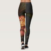Oranje, rode en gele rozen leggings (Achterkant)