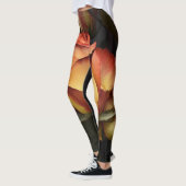 Oranje, rode en gele rozen leggings (Links)
