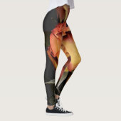 Oranje, rode en gele rozen leggings (Rechts)