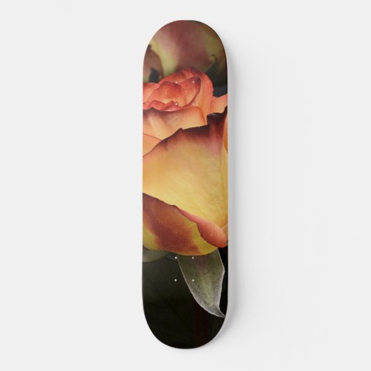 Oranje, rode en gele rozen persoonlijk skateboard (Voorkant)