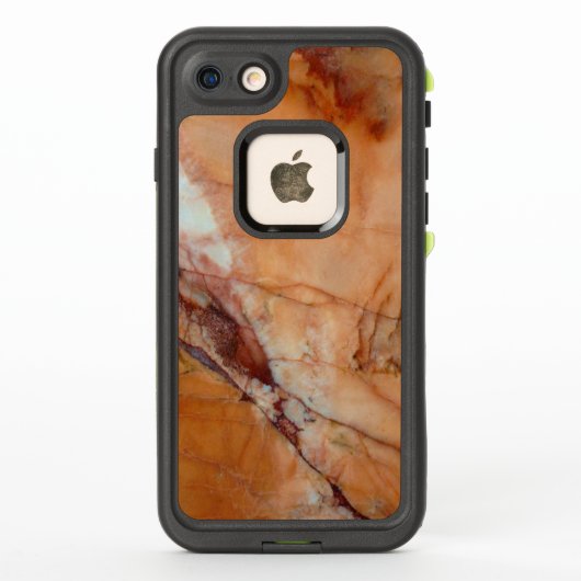 Oranje rode en witte Italiaanse marmer (Achterkant)