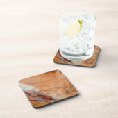 Oranje rode en witte marmer drankjes onderzetter (Rechterzijde)