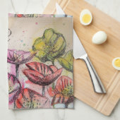 Oranje rode gele maffia Waterverf theedoeken (Quarter Fold)