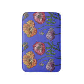 Oranje rode gele papaver bloemen Bath Mat (Voorkant Verticaal)