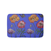 Oranje rode gele papaver bloemen Bath Mat (Voorkant)