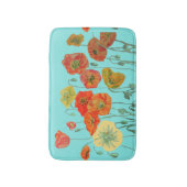 Oranje rode gele papaver bloemen Bath Mat (Voorkant Verticaal)