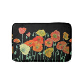 Oranje rode gele papaver bloemen Bath Mat (Voorkant)
