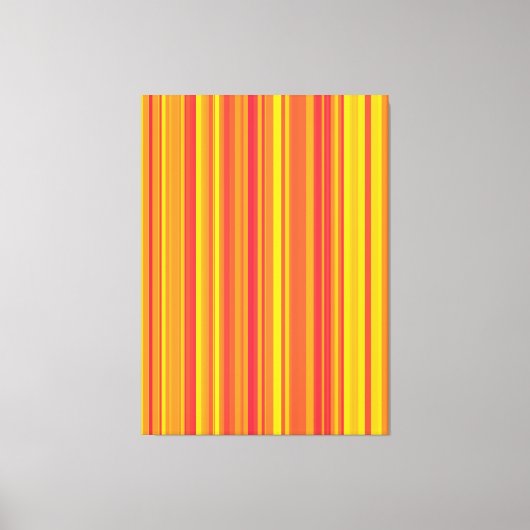 Oranje rode gele strepen canvas afdruk (Voorkant)