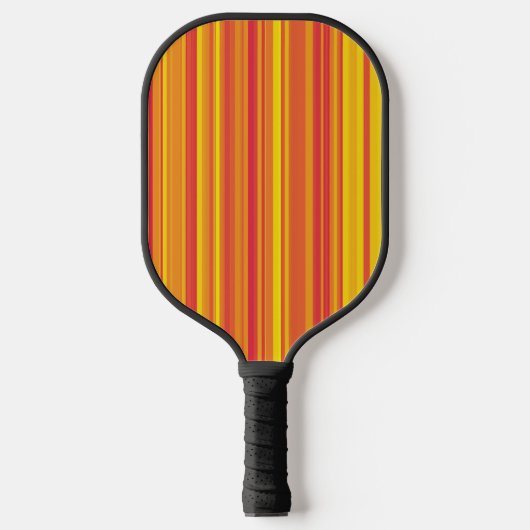 Oranje rode gele strepen pickleball paddle (Voorkant)