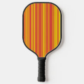 Oranje rode gele strepen pickleball paddle (Achterkant)