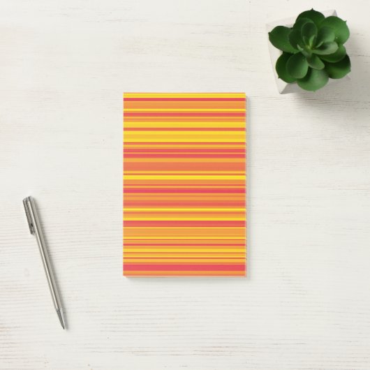 Oranje rode gele strepen post-it® notes (Kantoor)