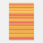 Oranje rode gele strepen post-it® notes (Voorkant)