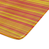 Oranje rode gele strepen snijplank (Hoek)