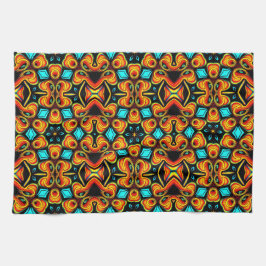 Oranje rode gepatenteerde keukenhanddoek