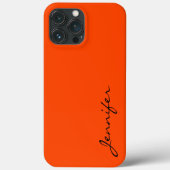 Oranje-rode kleur achtergrond Case-Mate iPhone case (Achterkant)