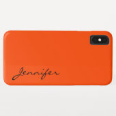 Oranje-rode kleur achtergrond Case-Mate iPhone case (Achterkant (horizontaal))