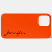 Oranje-rode kleur achtergrond Case-Mate iPhone case (Achterkant (horizontaal))
