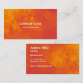 Oranje-rode kleuren Schema Abstract Moderne Generi Visitekaartje (Voorkant / Achterkant)