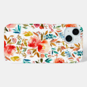 Oranje rode kleurrijke roos bloemenzomer Case-Mate iPhone case (Achterkant (horizontaal))