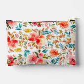 Oranje rode kleurrijke roos bloemenzomer etui (Achterkant)