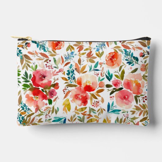 Oranje rode kleurrijke roos bloemenzomer etui (Voorkant)