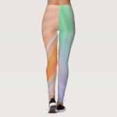 Oranje rode paarse groene leggings voor vloeiende  (Achterkant)