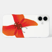 Oranje rode papavervlinder met Jouw naam Case-Mate iPhone Case (Achterkant (horizontaal))
