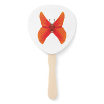 Oranje rode papavervlinder met Jouw naam