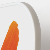 Oranje rode papavervlinder met Jouw naam Pickleball Paddle (Links Detail)