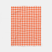 Oranje rode patroonpatroon fleece deken (Voorkant)