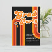 Oranje & Rode Regenboog Typografie Zomer Zon Grad Kaart (Staand voorkant)