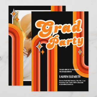 Oranje & Rode Regenboog Typografie Zomer Zon Grad Kaart
