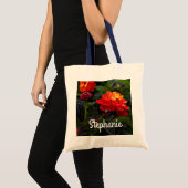 Oranje Rode Rood Lantana #1-2 Canvas tas (Voorkant (product))