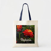Oranje Rode Rood Lantana #1-2 Canvas tas (Voorkant)