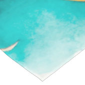 Oranje rode tentacles Octopus Waterverf Tafelkleed (Gekanteld)