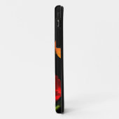 Oranje rode Tulp Flowers Black Achtergrond Case-Mate iPhone Case (Achterkant/links)