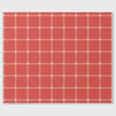 Oranje rode vlekvormig kerstcadeaupatroon cadeaupapier (Vlak)