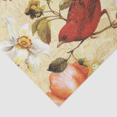  oranje rode vogel met rode vogel tissuepapier (Detail)